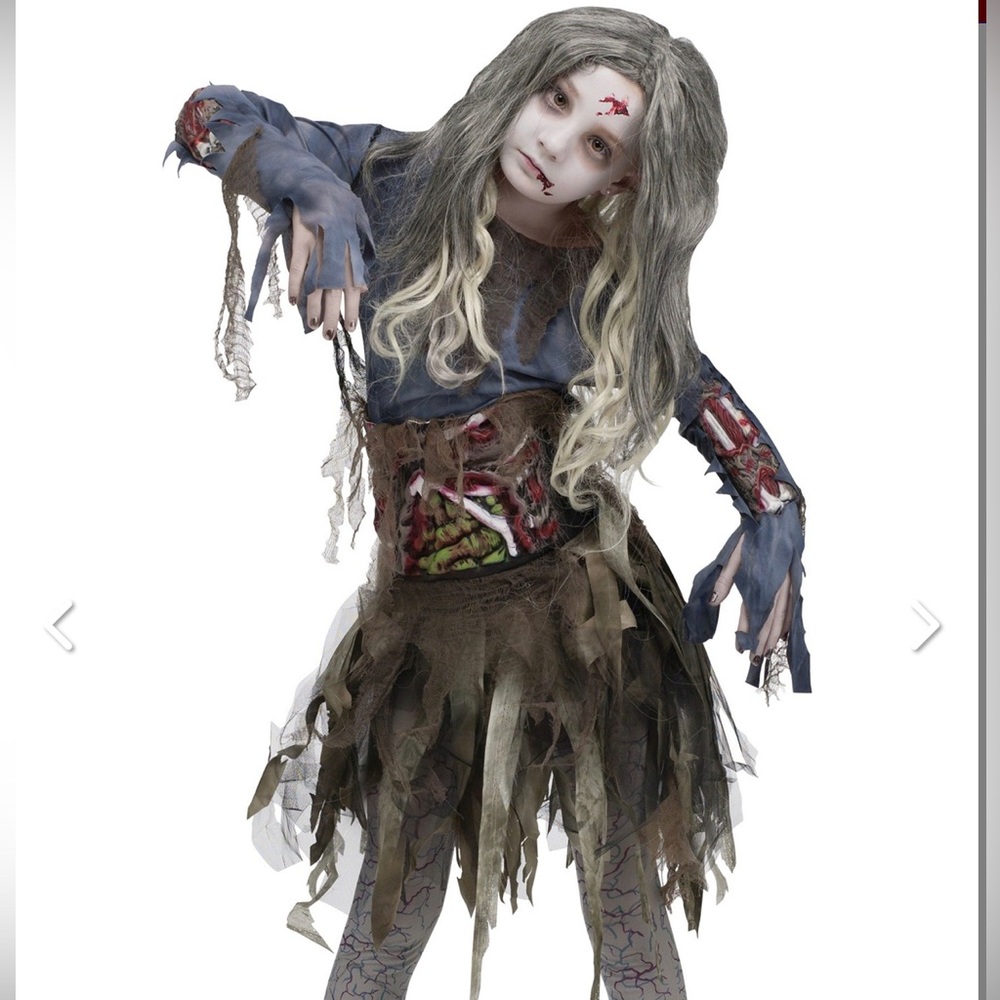 Girls Zombie Costume large 12-14